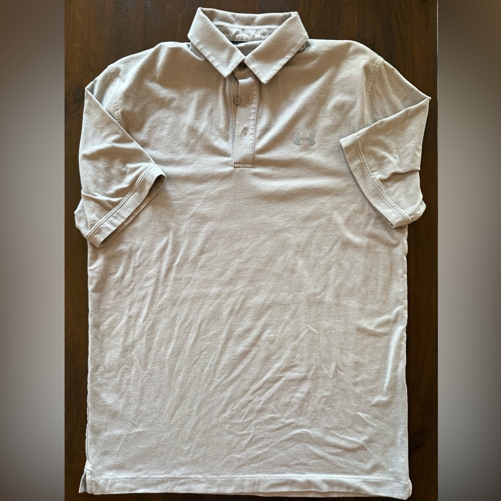 Under Armour Men's Light Gray Polo Shirt